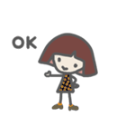 おかっぱメッシュちゃん（個別スタンプ：30）