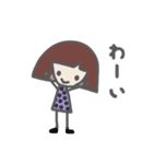 おかっぱメッシュちゃん（個別スタンプ：32）