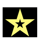 シンプル文字スタンプ☆文字（個別スタンプ：30）