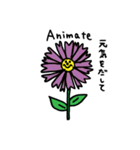 スペイン語☆日本語☆お花のスタンプ（個別スタンプ：13）