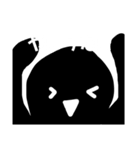 シロクロ君のかわいいスタンプ（個別スタンプ：4）