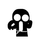 シロクロ君のかわいいスタンプ（個別スタンプ：14）