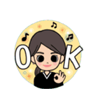 可愛いママのスタンプ（個別スタンプ：1）