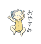 シュールな赤ちゃん（個別スタンプ：4）