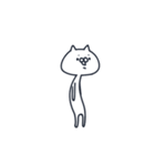 毎日使えるしろねこさん（個別スタンプ：19）