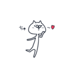 毎日使えるしろねこさん（個別スタンプ：21）