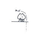 毎日使えるしろねこさん（個別スタンプ：25）