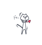 毎日使えるしろねこさん（個別スタンプ：28）