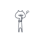 毎日使えるしろねこさん（個別スタンプ：33）