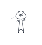 毎日使えるしろねこさん（個別スタンプ：36）