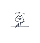 毎日使えるしろねこさん（個別スタンプ：39）