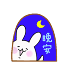 もふもふウサギ（台湾スタンプ）（個別スタンプ：3）