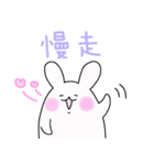 もふもふウサギ（台湾スタンプ）（個別スタンプ：24）