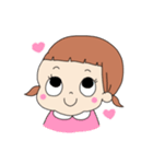 小さい女の子のスタンプ（個別スタンプ：5）
