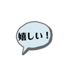 日本語吹き出しスタンプ（個別スタンプ：3）