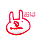 みーちゃんのお絵かき1(文字いり)（個別スタンプ：1）