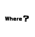5W1H 英語（個別スタンプ：1）