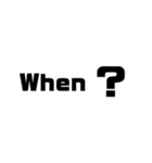 5W1H 英語（個別スタンプ：3）