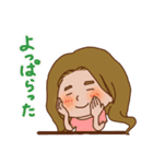 快活女子とキャッチャー男子。（個別スタンプ：3）