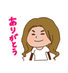 快活女子とキャッチャー男子。（個別スタンプ：6）