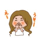 快活女子とキャッチャー男子。（個別スタンプ：7）
