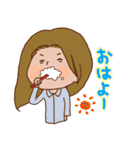 快活女子とキャッチャー男子。（個別スタンプ：9）