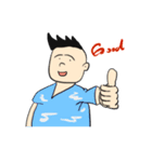 とんがりヘアーくん（個別スタンプ：1）