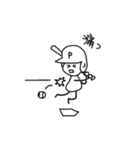 野球棒人間【P】（個別スタンプ：19）