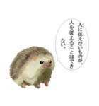 哲学的なハリネズミ（個別スタンプ：5）