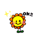 夏のひまわりちゃんスタンプ（個別スタンプ：1）