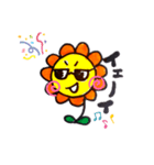 夏のひまわりちゃんスタンプ（個別スタンプ：4）