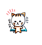 天使のネコ丸スタンプ（個別スタンプ：5）