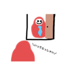 ちょっと不気味なだるまさん。。（個別スタンプ：19）