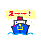 【でか文字】クルーズくん（挨拶・気持ち）（個別スタンプ：10）