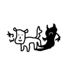画伯のあやしい犬（個別スタンプ：30）