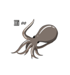 かわいいタコの友人（個別スタンプ：1）