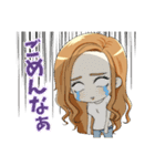 わんちゃんと女の子の日常～関西弁ver.～（個別スタンプ：5）