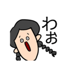 面白い三つ編み子（個別スタンプ：3）