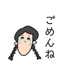 面白い三つ編み子（個別スタンプ：8）