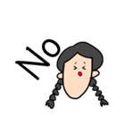 面白い三つ編み子（個別スタンプ：10）