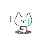 シロネコ韓国語1（個別スタンプ：6）