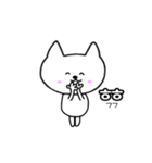 シロネコ韓国語1（個別スタンプ：23）