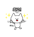 シロネコ韓国語1（個別スタンプ：29）