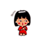 チビまゆこ（個別スタンプ：21）
