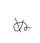 不揃い文字達（個別スタンプ：23）