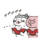 猫の長さん。 第2弾。夏休みバージョン（個別スタンプ：33）