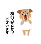 白い犬と犬（個別スタンプ：6）