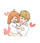 かなちゃんとてるくんのラブラブな日常（個別スタンプ：1）