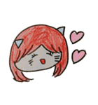 ほのぼのとした子どもの日常 猫編ฅ・ω・ฅ（個別スタンプ：37）