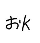 字汚いスタンプ（個別スタンプ：1）